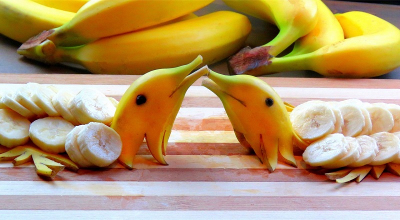 Дельфины из бананов, отличная идея