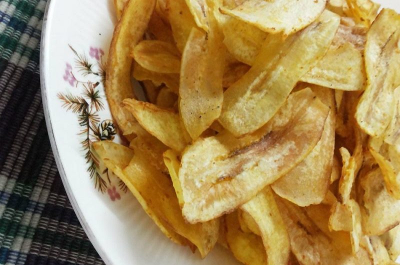 Соленые банановые чипсы – рецепт приготовления